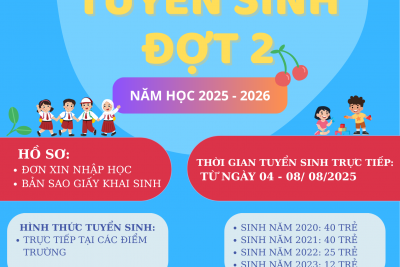 Trường mầm non Họa My, Thông báo tuyển sinh năm học 2025 – 2026
