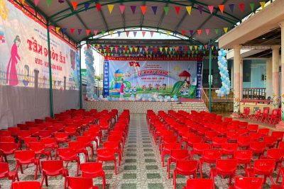 Công tác chuẩn bị cho khai giảng năm học 2025 – 2026. Ngày mai 5/9/2025 đúng 7h30 trân trọng kính mời quý phụ huynh tham dự LỄ KHAI GIẢNG NĂM HỌC 2025 – 2026.